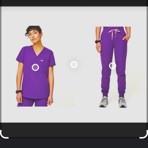 Purple Figs scrubs XS